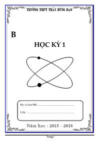 Bộ đề ôn thi học kỳ 1 Toán 11